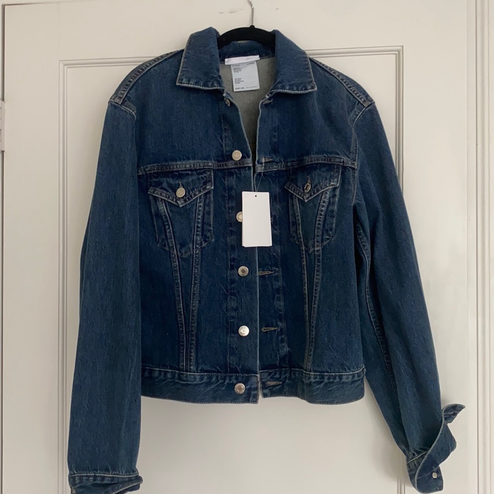 helmet lang size medium dark denim jacket. never worn with tags.